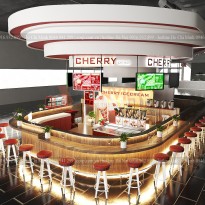 Thiết kế cửa hàng Cherry Icecream